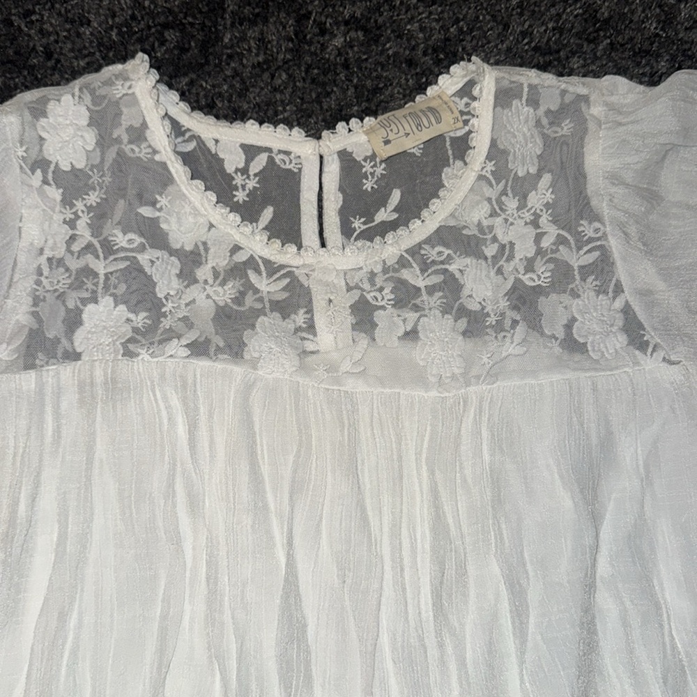 White Just Found Size 2X Dress - Picture 3 of 7